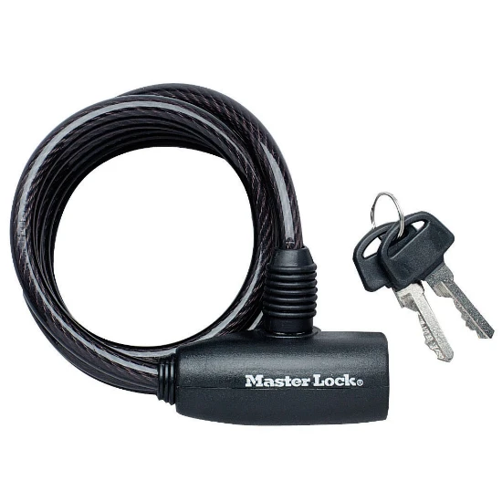 MasterLock Kabelslot met stiftcilinder 1,8m x O8mm zwart