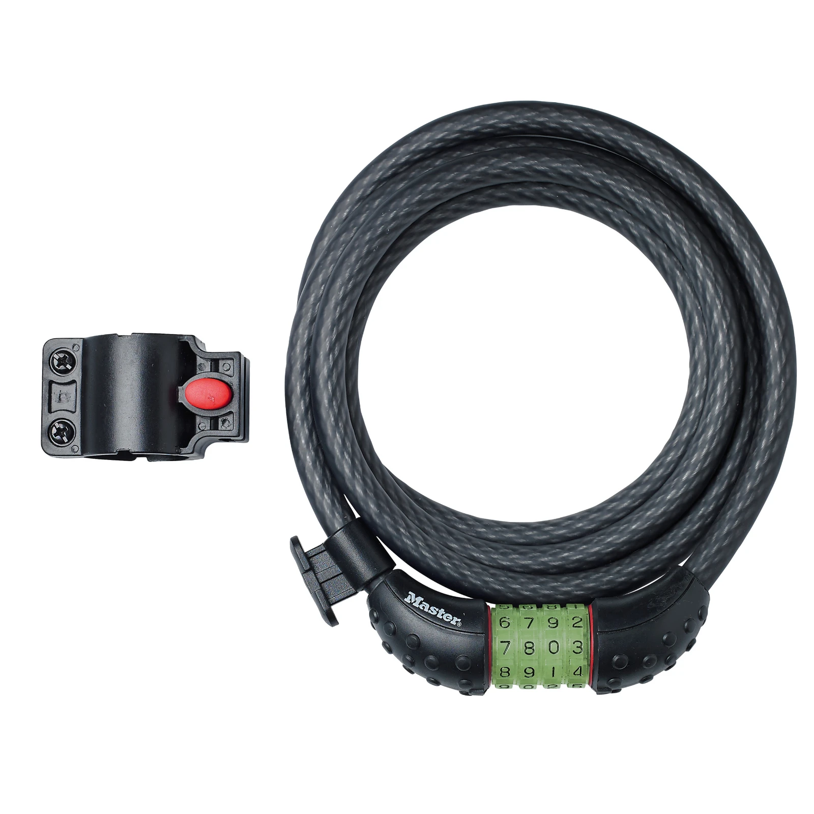 MasterLock Fietsslot met lichtgevend combinatieslot 1,8m x O12mm