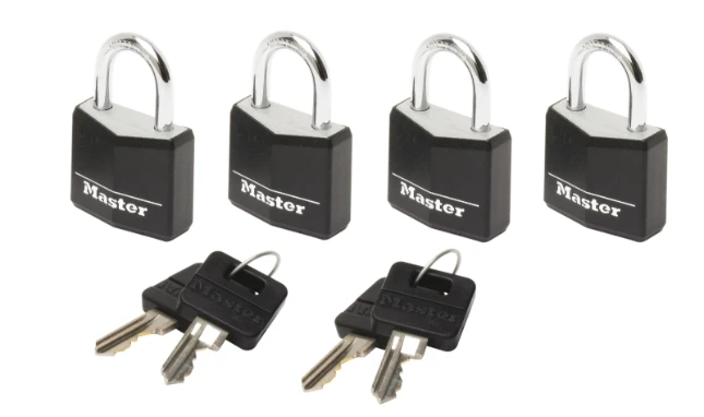 MasterLock Hangslot 20mm zwart (4 stuks)