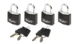 MasterLock Hangslot 20mm zwart (4 stuks)