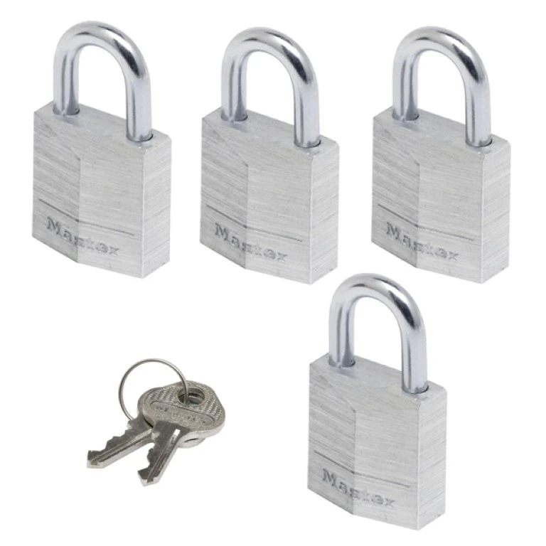 MasterLock Hangslot 20mm aluminium (4 stuks)
