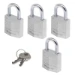 MasterLock Hangslot 20mm aluminium (4 stuks)