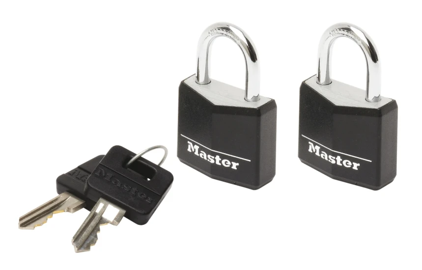 MasterLock Hangslot 20mm zwart (2 stuks)