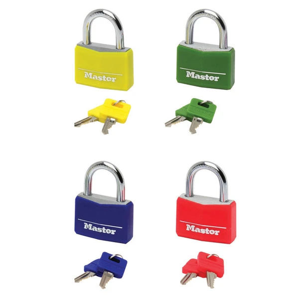 MasterLock Hangslot gekleurd aluminium 40mm - beugellengte 21mm