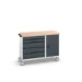 bott Verso montagewagen 5 lades 1 deur en multiplex blad RAL 7016