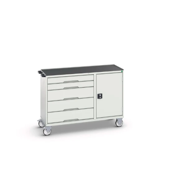 bott Verso montagewagen 5 lades 1 deur en afrolrand RAL 7035