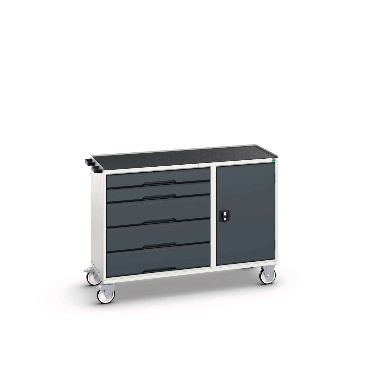 bott Verso montagewagen 5 lades 1 deur en afrolrand RAL 7016