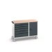 bott Verso montagewagen 6 lades 1 deur en multiplex blad RAL 7016
