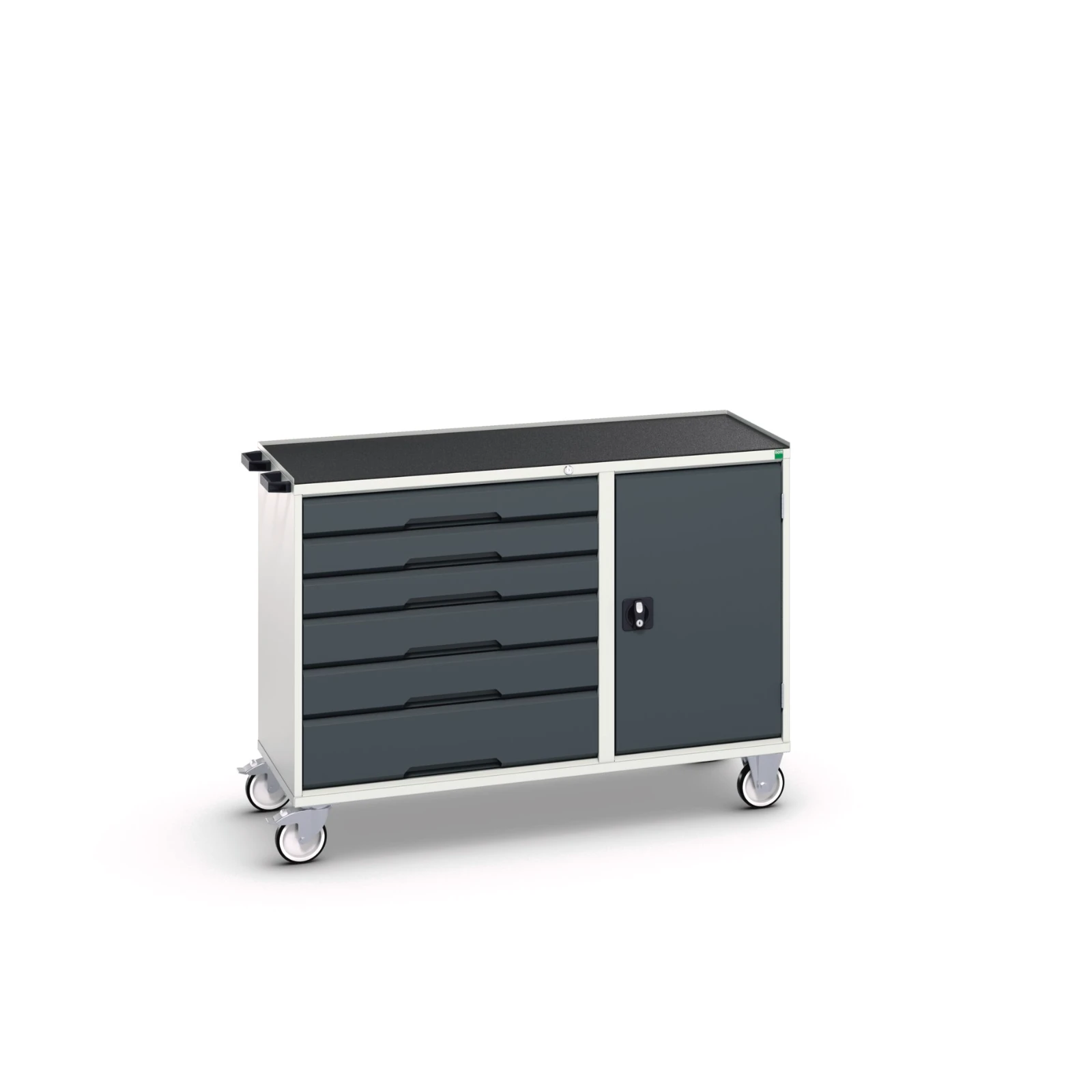 bott Verso montagewagen 6 lades 1 deur en afrolrand RAL 7016
