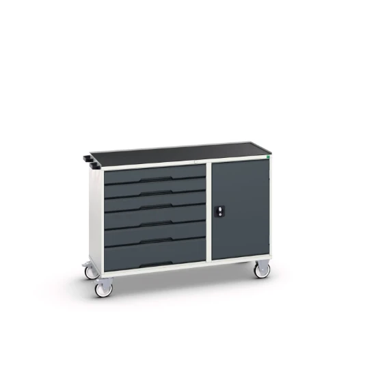 bott Verso montagewagen 6 lades 1 deur en afrolrand RAL 7016