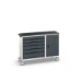 bott Verso montagewagen 6 lades 1 deur en afrolrand RAL 7016