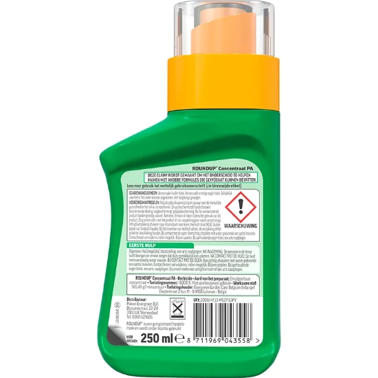 ROUNDUP PA Totaal Onkruidvrij Concentraat 250ml 110m²