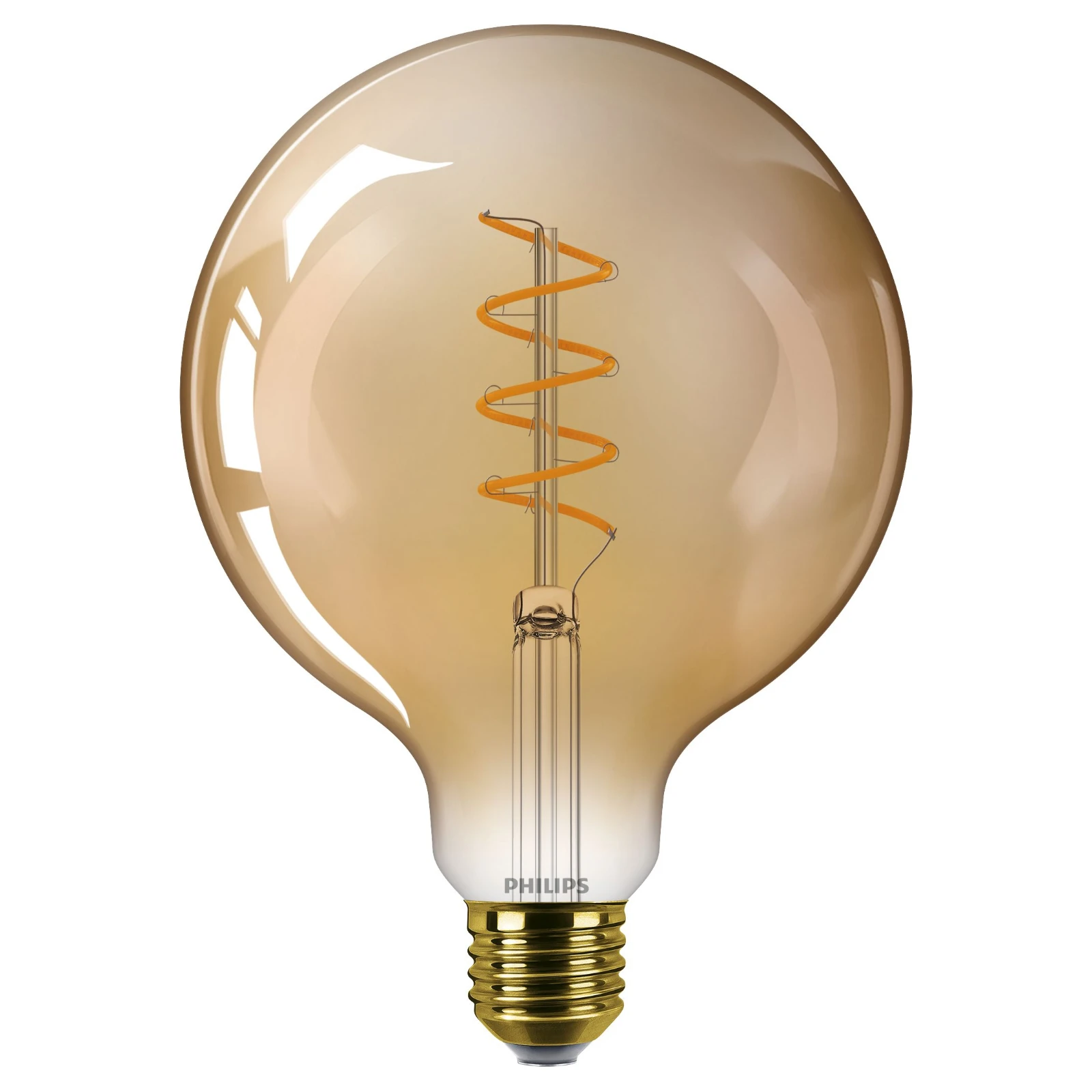 Philips Vintage LED Filament Globe G125 40W E27 Amber Sp DIM 1PF