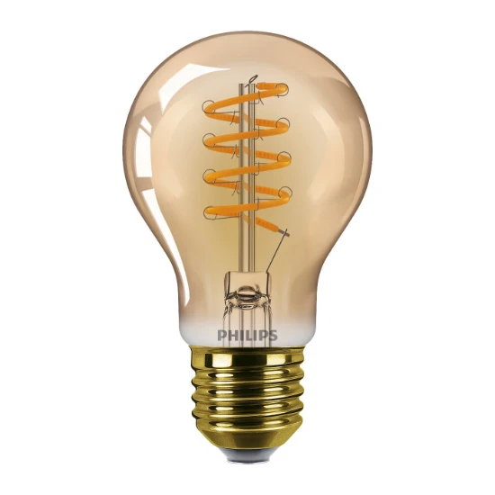 Philips Vintage LED Filament A60 40W E27 Amber Sp DIM 1PF