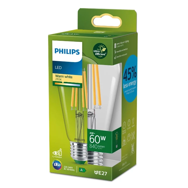 Philips LED Filament 60W ST64 E27 CL UE SRT4