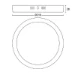 Philips LED-plafondlamp Magneos rond DL252 12W O210 mm zwart