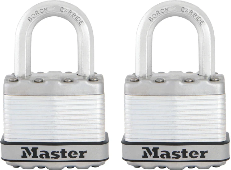 MasterLock Hangslot Excell O8/45mm Boron Carbide (2 stuks)