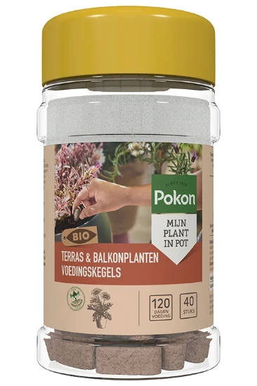 Pokon Bio Terras & Balkon Plant Voedingskegels 40