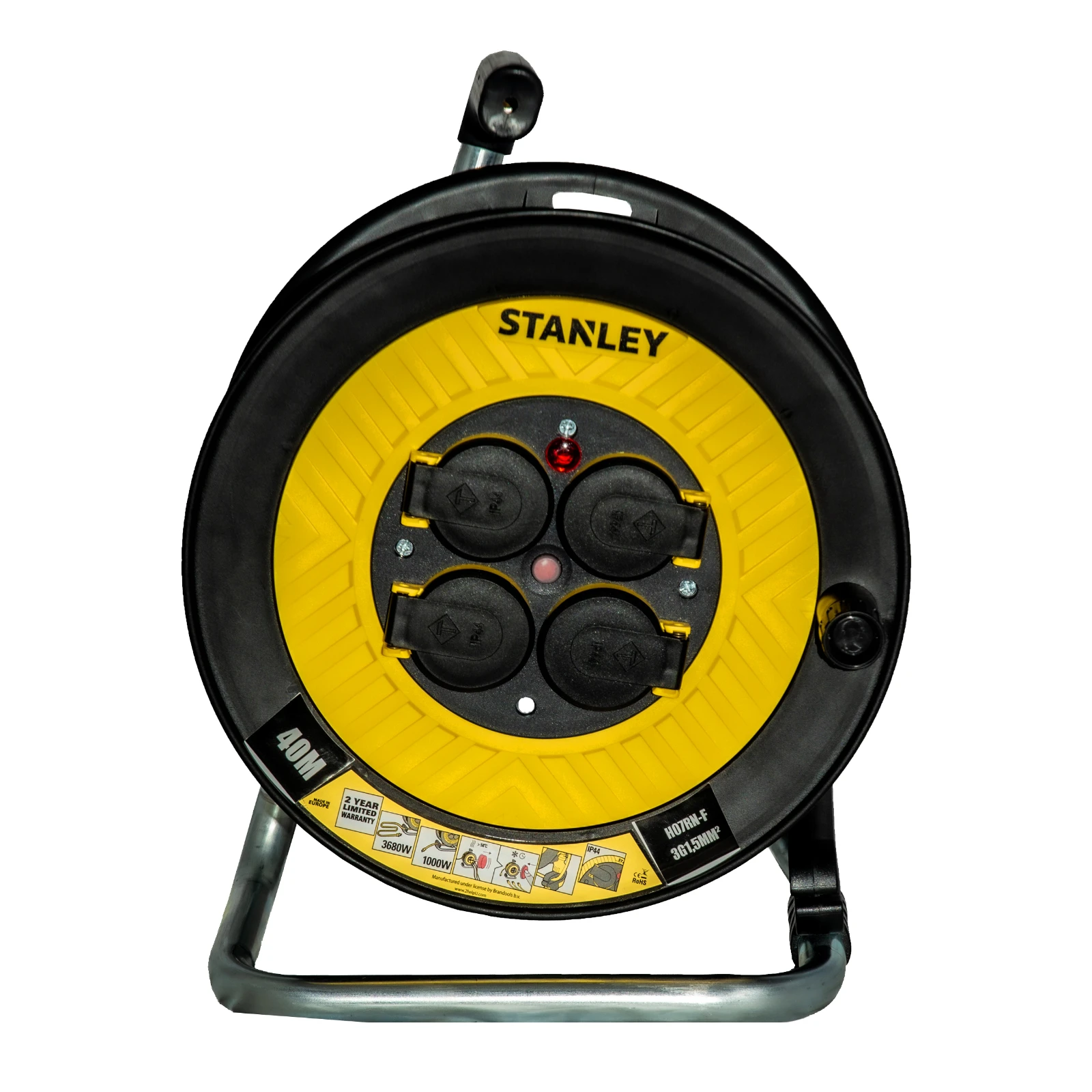 Stanley Kabelhaspel 40m Schuko H07RNF 3x1.5 mm2 (Type C)