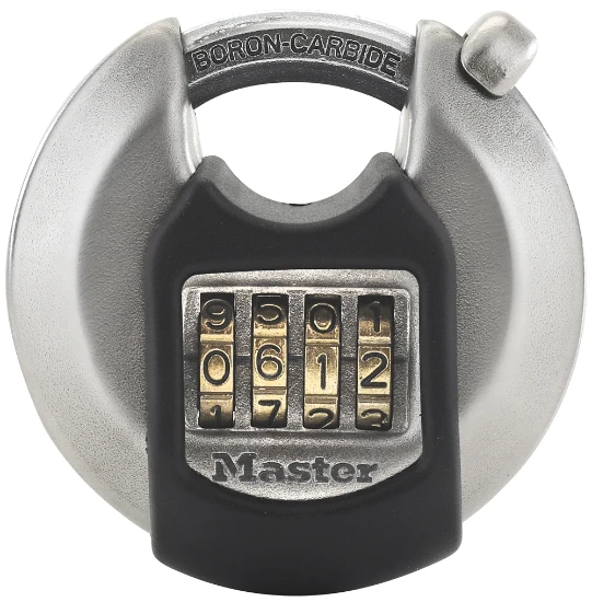 MasterLock Discusslot Excell 70mm zink - 4-cijfercombinatie