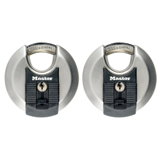 MasterLock Discusslot Excell 70mm RVS (2 stuks)