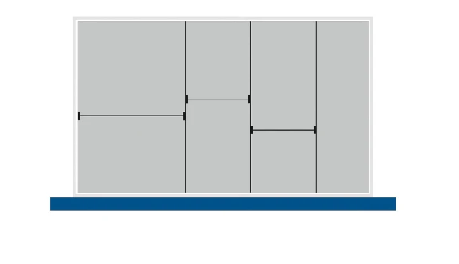 bott Cubio indelingsassortiment 800x525x100mm 7 compartementen