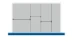 bott Cubio indelingsassortiment 800x525x100mm 7 compartementen