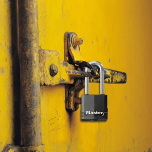 MasterLock Hangslot Excell 49mm zwart - beugellengte 38mm