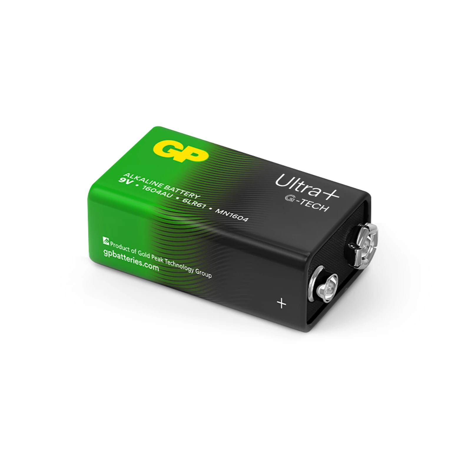 GP 9V Alkaline batterij Ultra Plus G-TECH 1,5V (1 stuk)