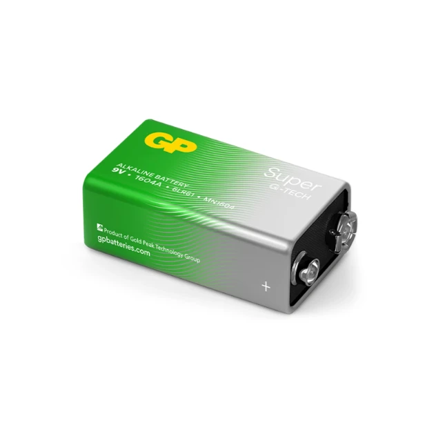 GP 9V Alkaline batterij Super G-TECH 1,5V (1 stuk)