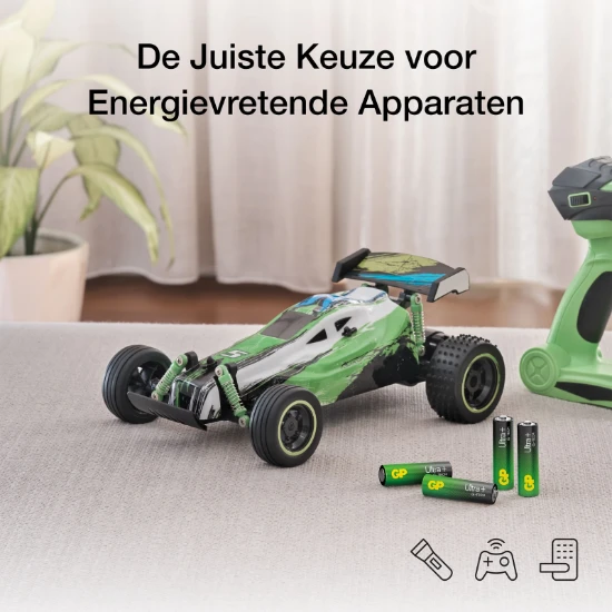 GP AAA Alkaline batterij Ultra Plus G-TECH 1,5V (4 stuks)