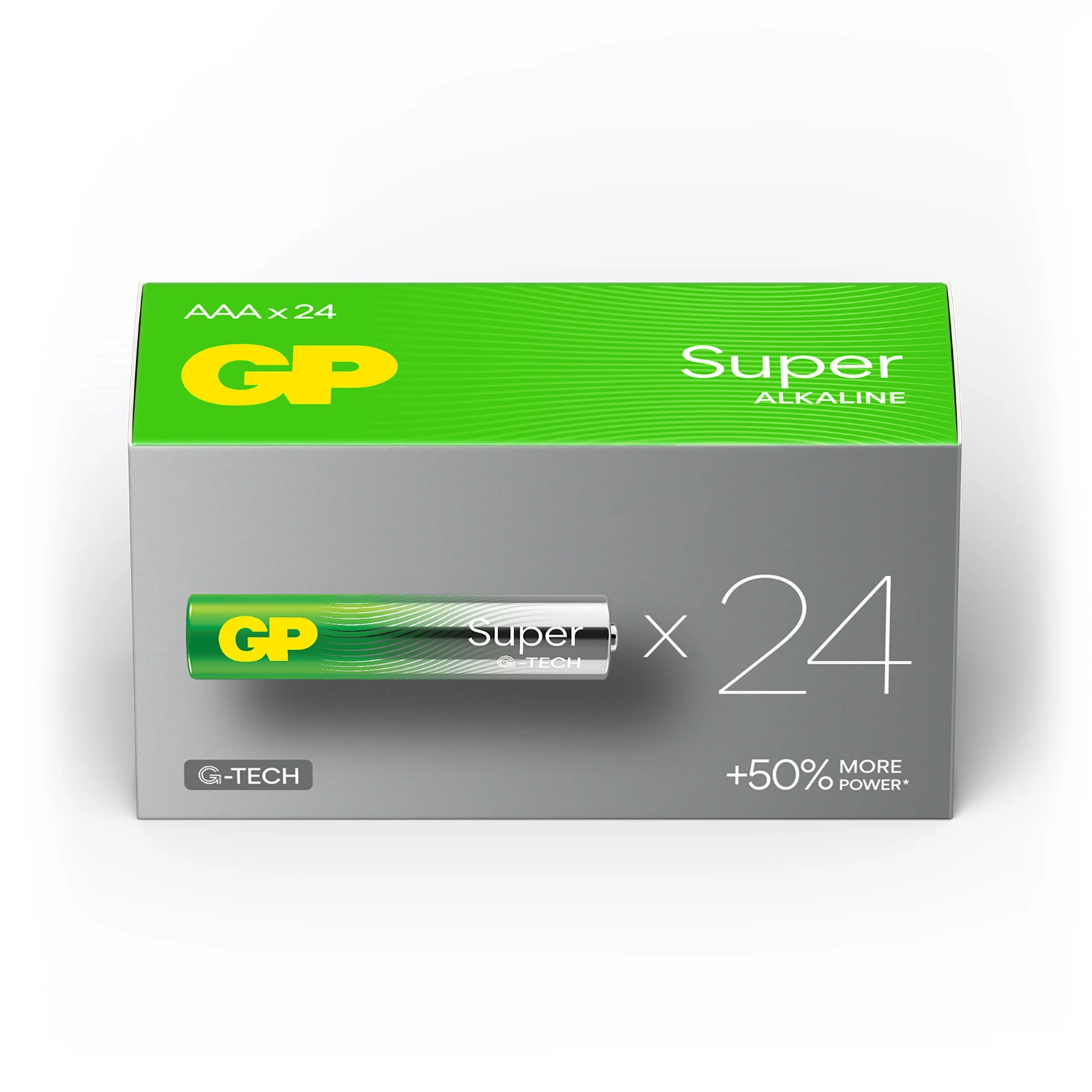 GP AAA Alkaline batterij Super G-TECH 1,5V (24 stuks)