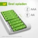 GP Micro-USB batterijlader ReCyko 4x AA 2100 mAh 4x AAA 850mAh