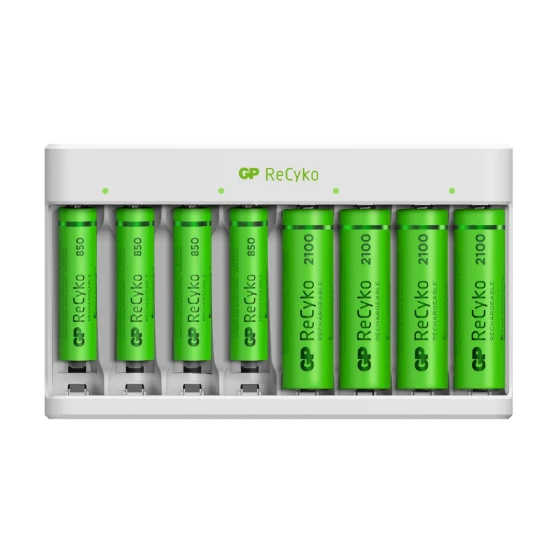 GP Micro-USB batterijlader ReCyko 4x AA 2100 mAh 4x AAA 850mAh