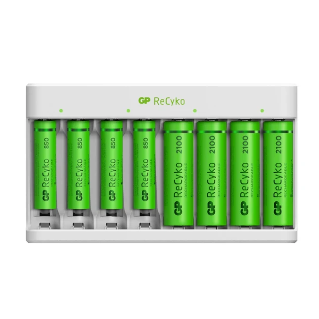 GP Micro-USB batterijlader ReCyko 4x AA 2100 mAh 4x AAA 850mAh