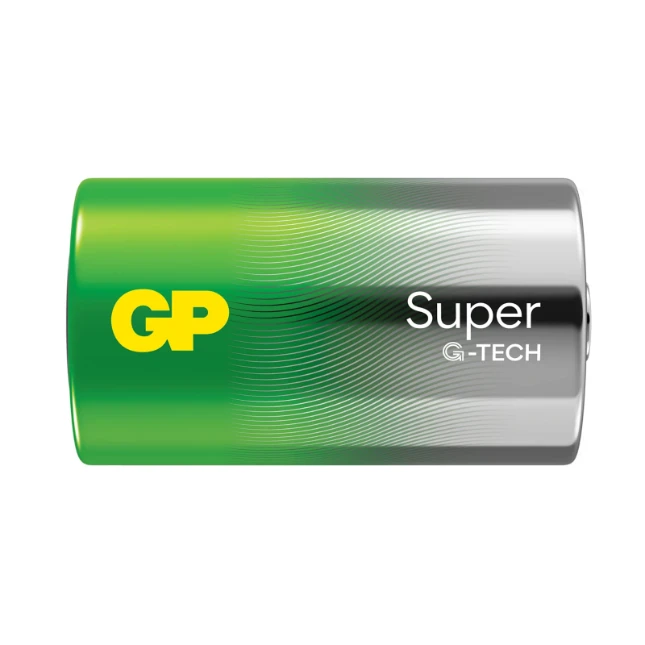 GP Alkaline D batterij Super 1,5V (2 stuks)