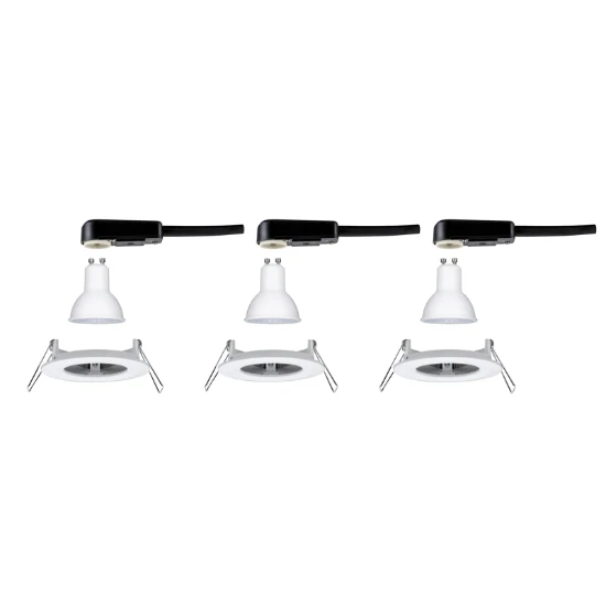 Paulmann LED-inbouwspot Nova 6,5W GU10 wit O78mm - 3-spots