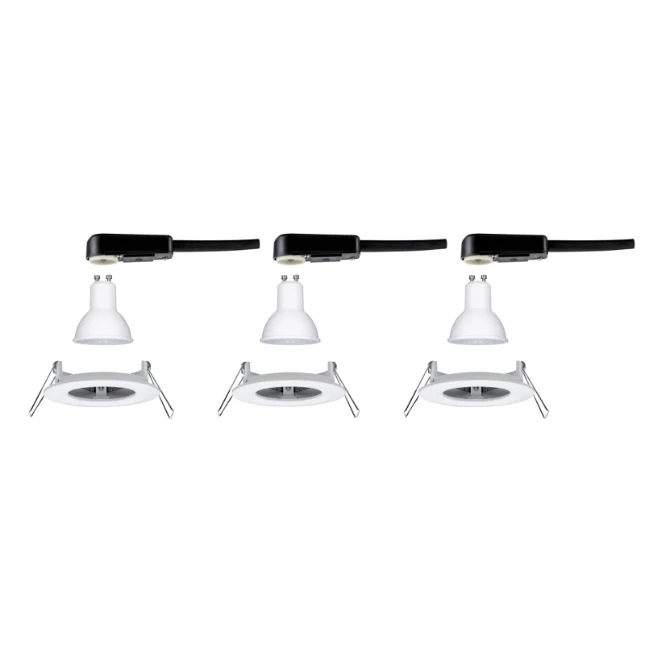 Paulmann LED-inbouwspot Nova 6,5W GU10 wit O78mm - 3-spots