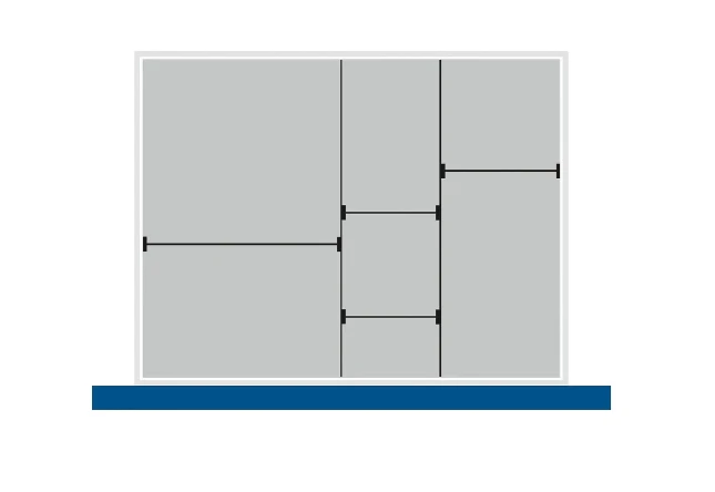 bott Cubio verdeelset schuiflade 650x525x100mm gagalvaniseerd staal