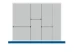 bott Cubio indelingsassortiment 800x650x75mm 7 compartmenten