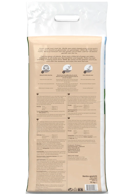 Pokon Gedroogde Mestkorrels 10kg