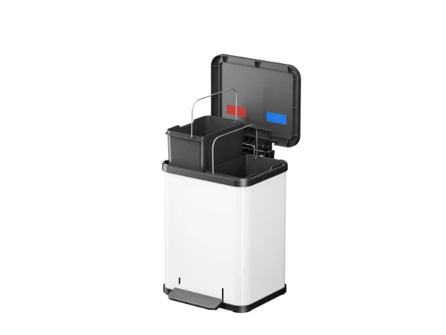 Hailo Prullenbak Oko Duo Plus M 2x9 - wit