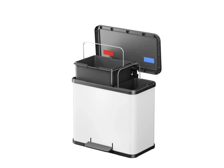Hailo Prullenbak Oko Duo Plus L 17+9 - wit