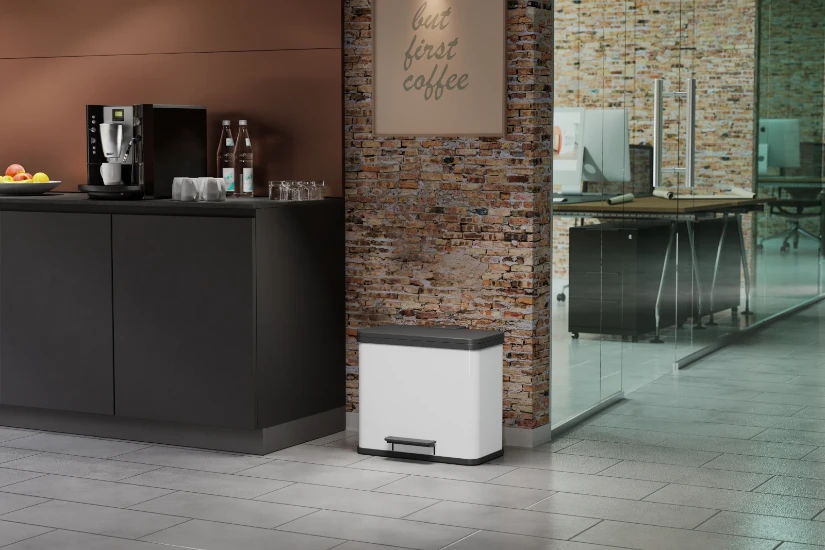 Hailo Prullenbak Oko Trio Plus L 3x9 - wit