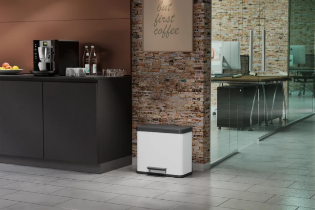 Hailo Prullenbak Oko Trio Plus L 3x9 - wit