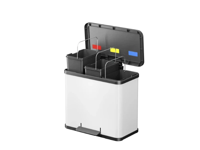 Hailo Prullenbak Oko Trio Plus L 3x9 - wit