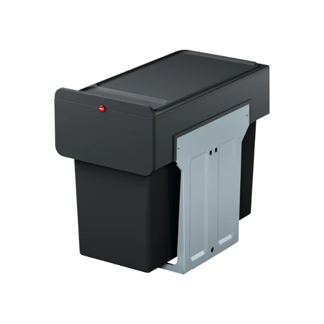 Hailo inbouwemmer eco-line trio L 3x14L - staal
