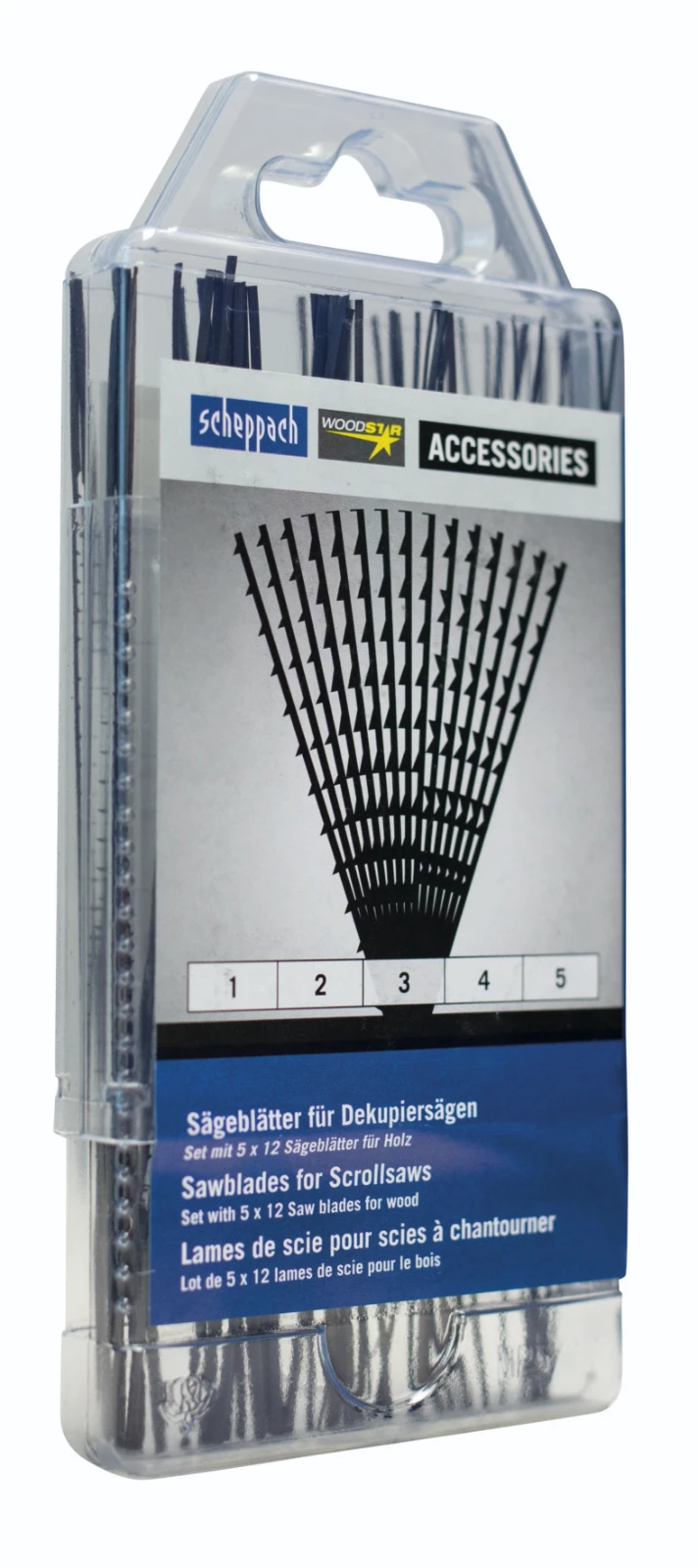 Scheppach Decoupeerzaagbladset (5x12 stuks)