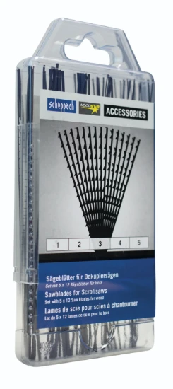Scheppach Decoupeerzaagbladset (5x12 stuks)