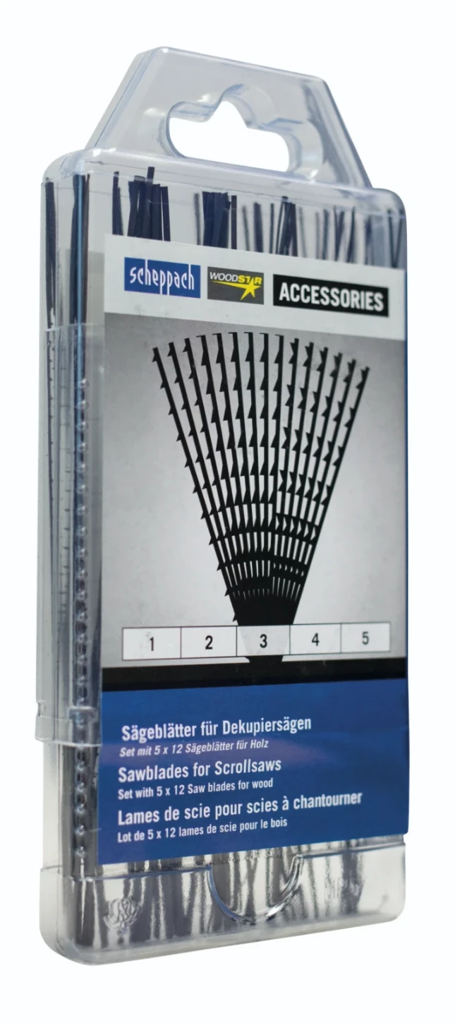 Scheppach Decoupeerzaagbladset (5x12 stuks)